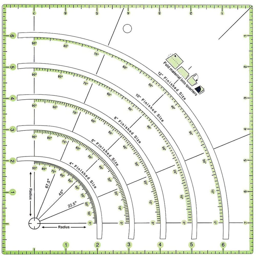 1pc Multifunctional Patchwork Cloth Quilting Ruler for Sewing Accessories Patchwork Tools DIY Sewing Craft Tools