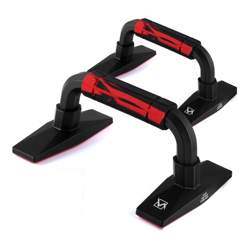 Home Workout Equipment Push Up Handle For Floor With Cushioned Foam Grip And Non-Slip Sturdy Structure-The Push Up Handles For F: Red