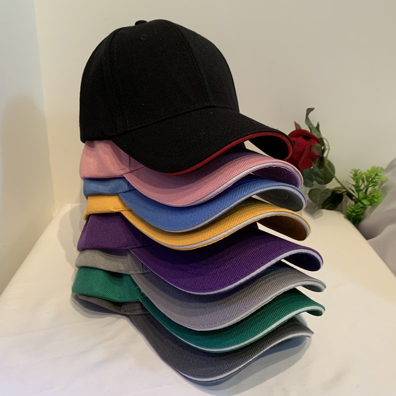 Unisex 6 Panel Cap Casual Acrylic Plain Baseball Cap Adjustable Hats For Women Men Hip Hop Cap Streetwear Dad Hat