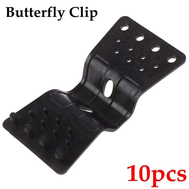 10~100pcs Sunshade Net Clip Hook Poultry Aquaculture Fence Net Hang Hook Insect proof Net fixing Clamp Curtain Cloth Fixing Clip: Butterfly clip 10pcs