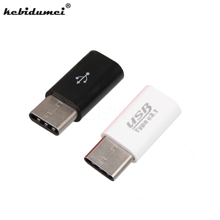 Mini USB 3.1 Type C Male naar USB Micro Vrouwelijke Gegevens Charger Adapter USB-C Type-c Kabel Converter voor macbook 12 inch oneplus 2