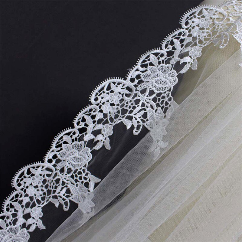 Short Wedding Lace Veil One Layer Without Comb 150CM Wedding Veil Wedding Accessories