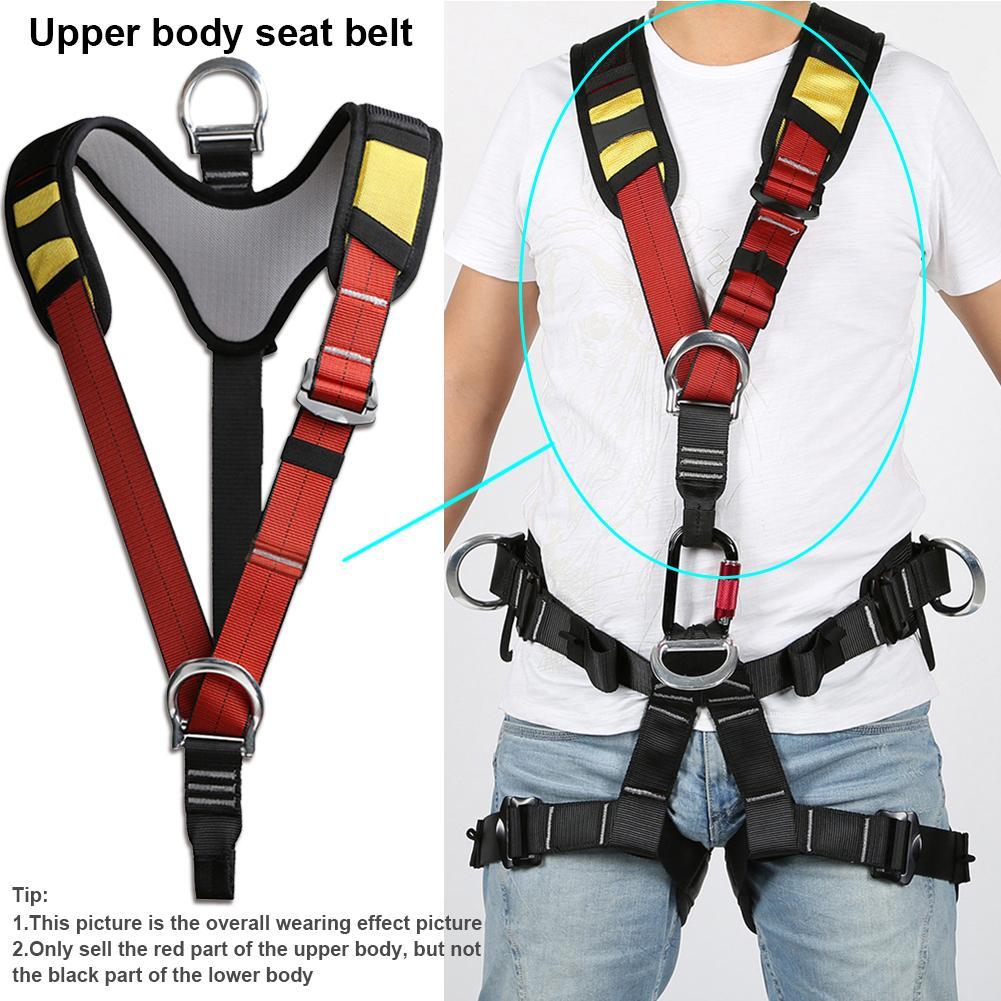 Outdoor Rock Climbing Mountaineering Aerial Work Safety Shoulder Strap Harness