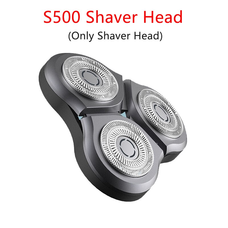 Xiaomi mijia elektrisk barbermaskin  s500 bærbar bøye seg barberhøvel 3 hode tørr våtbarbering vaskbar skjeggtrimmer trimmer intelligent lavt støynivå: Hode