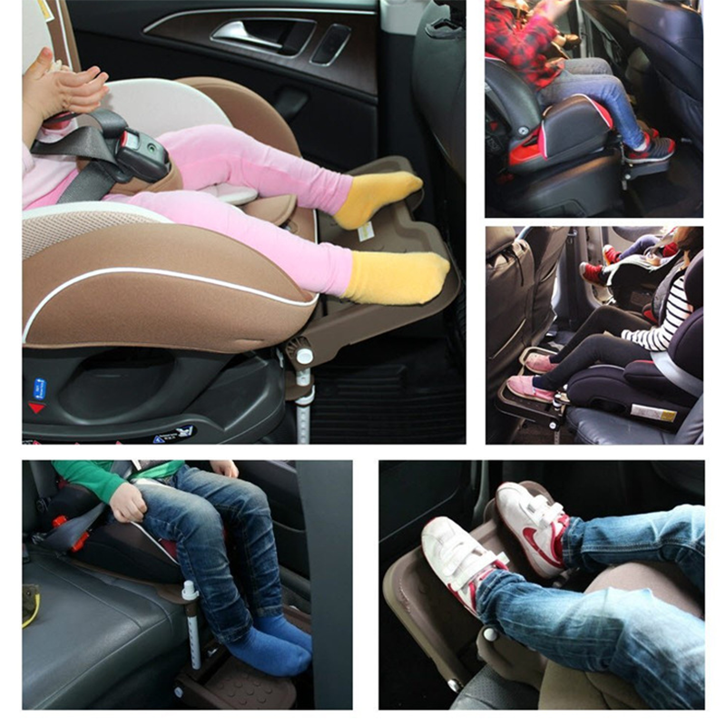Kinder Auto Sicherheit Sitz Fußstütze Faltbaren Kinderwagen Fußstütze Einstellbare Befestigung Unterstützung Baby Fuß Pedal Rest Halter Zubehör