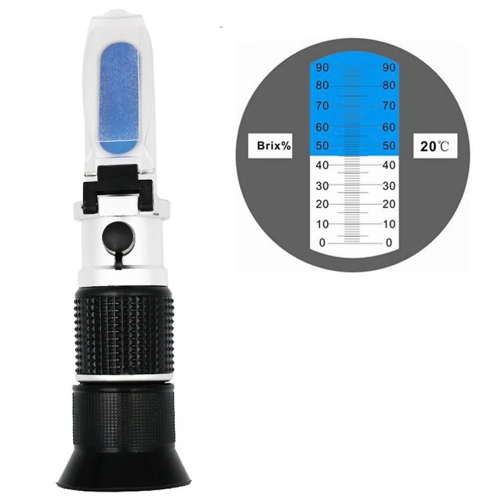Refractometer Alcohol Alcoholmeter Meter 0 90 Suiker Wijn Concentratie Meter Densitometer