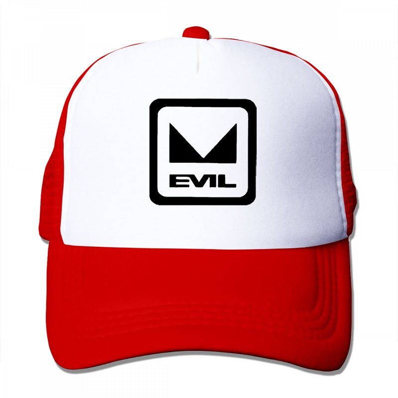 Evil Bikes Baseball cap men women Trucker Hats adjustable cap: 3-Red