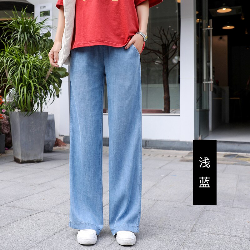 Gerade Schwangere Frauen Jeans Frühling Stil Einfarbig Dünnen Stoff Für Mutter Tragen Mutterschaft Kleidung Schwangerschaft Kleidung T2120: Himmel Blau / M