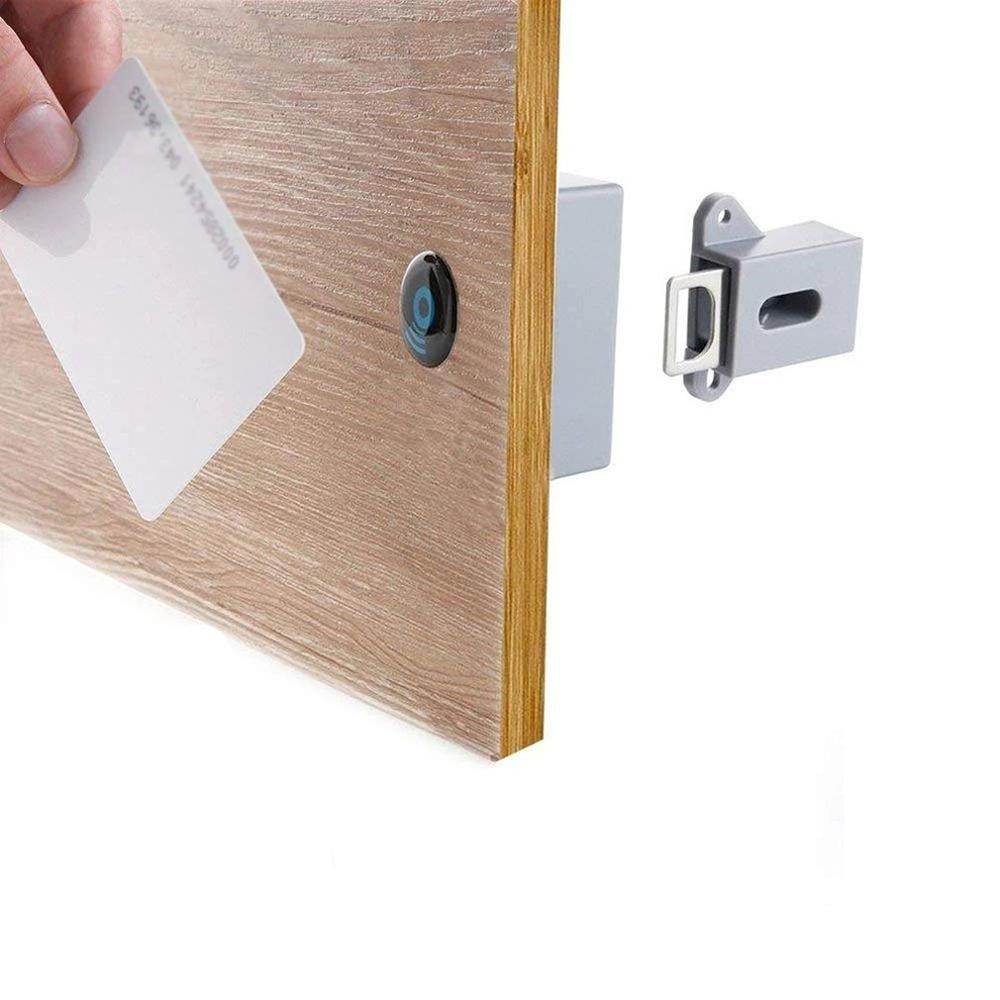 1 Set Shgo-Invisible Hidden Rfid Free Opening Intelligent Sensor Cabinet Lock Locker Closet Shoe Cabinet Drawer Door Lock