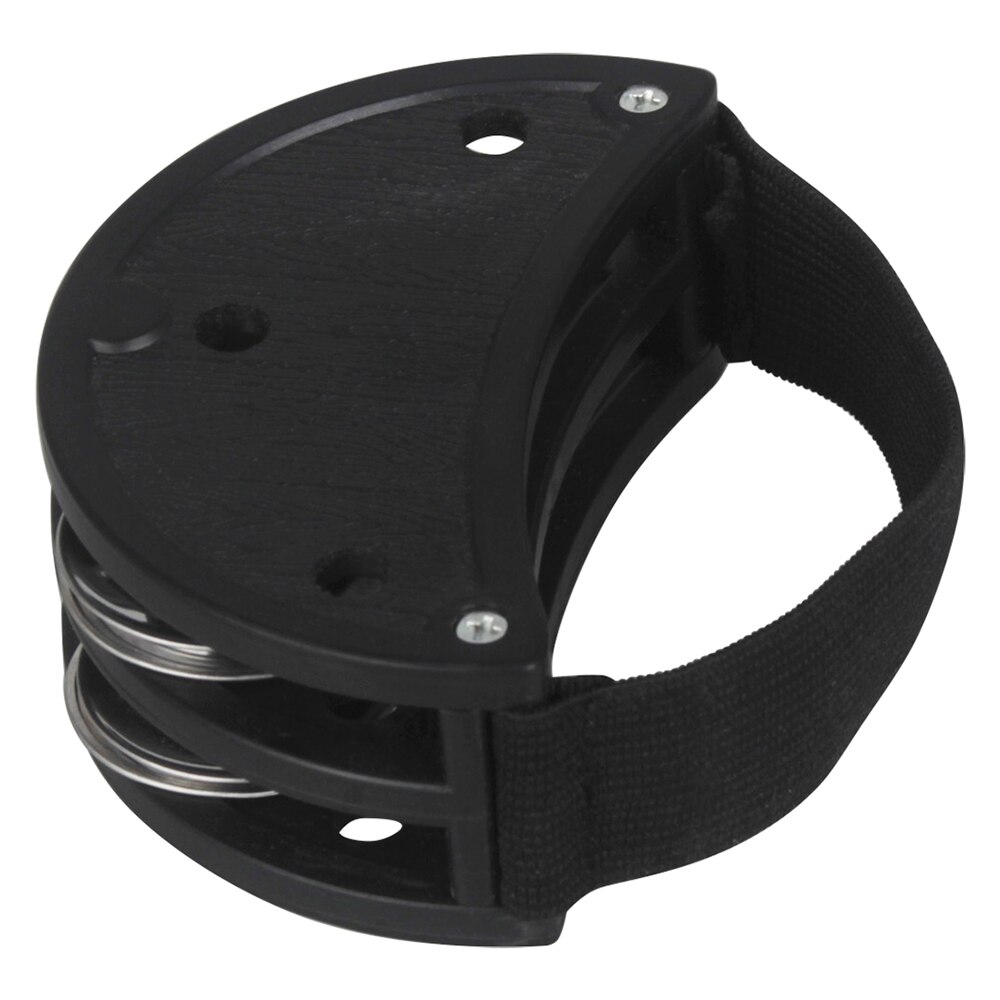M MBAT Foot Tambourine Metal Jingle Bell Portable Percussion Instrument Box Drum Companion Musical Toys Double-row bell cymbals