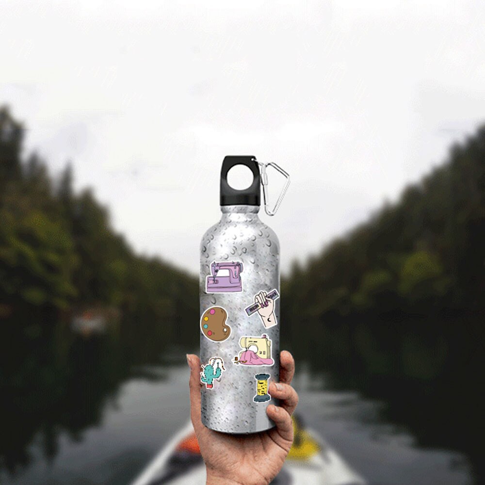 50PCS Waterproof Sewing Materia Stickers Decals for Laptop Notebook Skateboard Guitar Luggage For Macbook/Huawei/Xiaomi Sticker