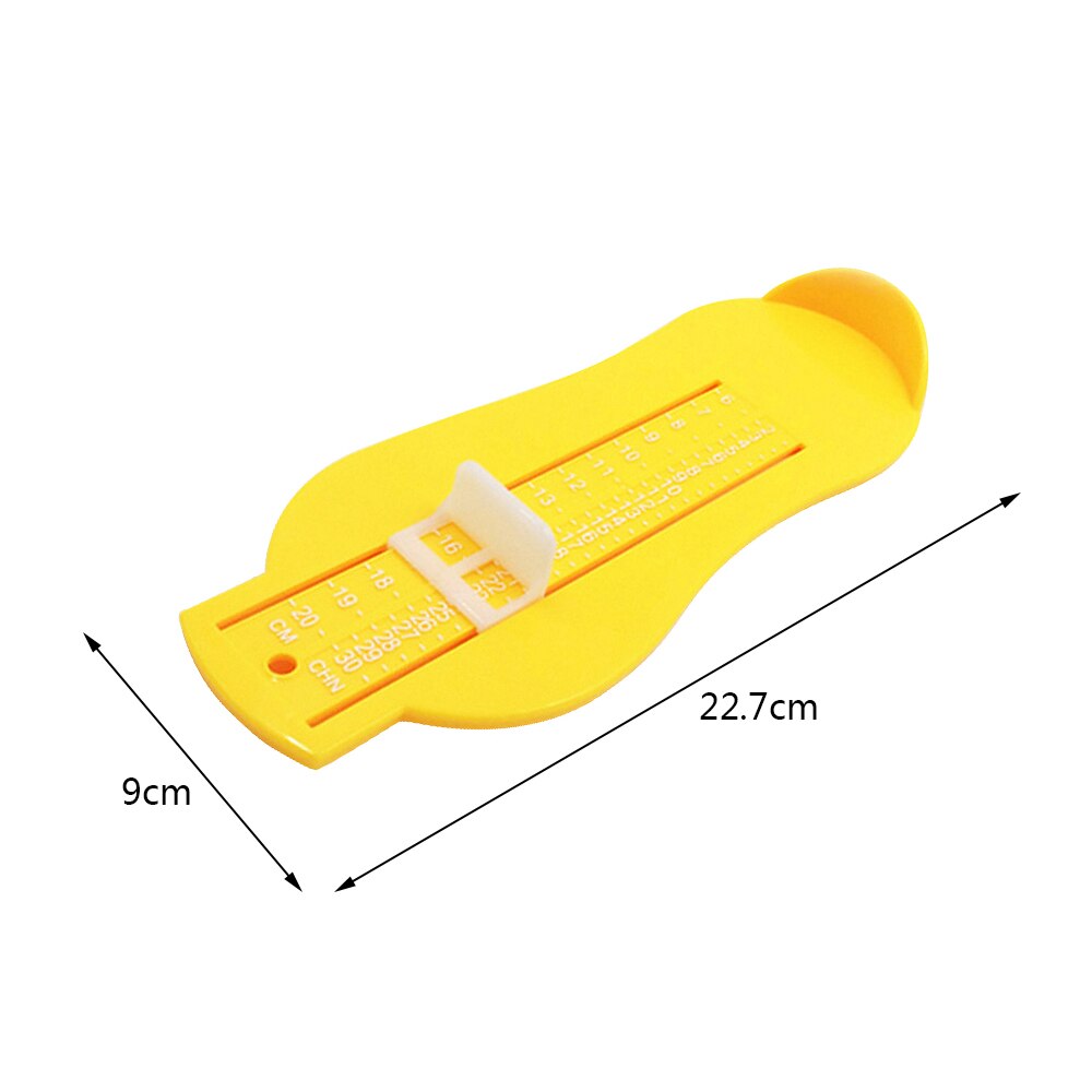 Baby Voet Maatregel Gauge Speelgoed Plastic Schoenen Maat Meten Nesten Speelgoed Kleurrijke Schoenen Fittings Meten Speelgoed Voor Peuter Zuigelingen: YELLOW