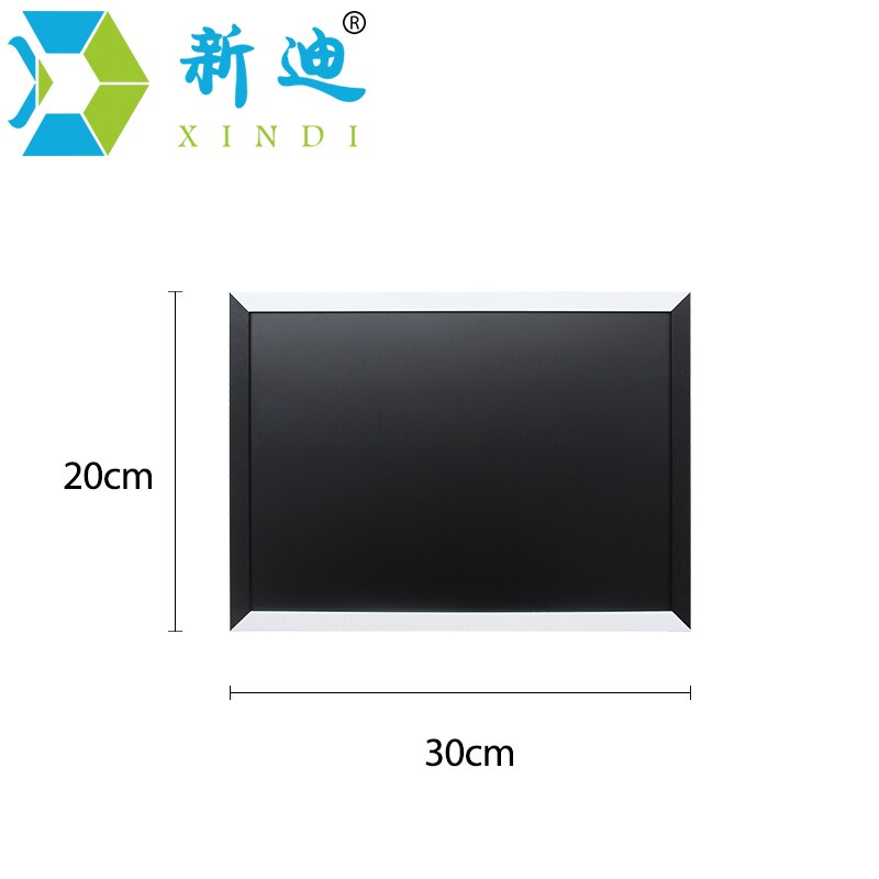 Svart tavla mdf svart och vit torr radera ram magnetisk 20*30cm svarta tavla hem dekorativ anslagstavla