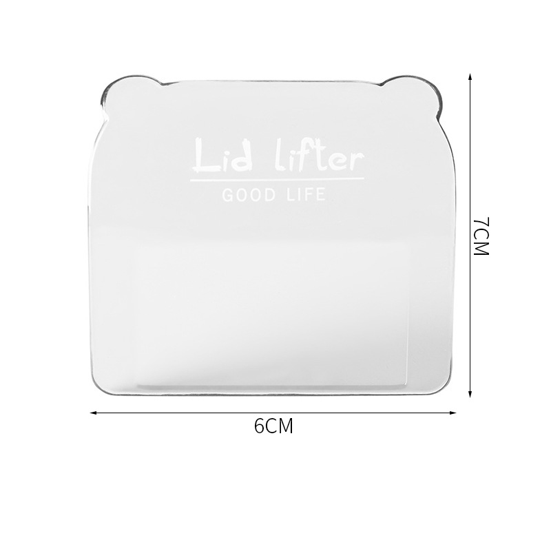 Support de couvercle de siège de toilette, outil de fermeture sanitaire, poignée de levage de couvercle de siège, accessoires de salle de bains, Gadget de maintien propre: White