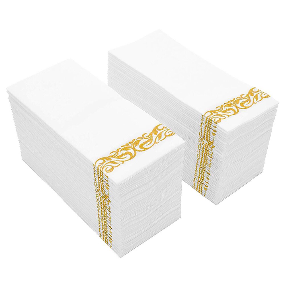 Servilletas desechables de papel, Decoración de mesa, para restaurante, hogar, 50 Uds.