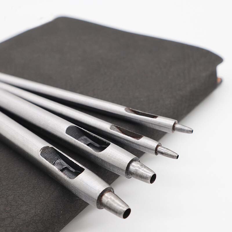 1PC Round Hollow Punch Leather Craft Punch Tool Hollow Hole Punch Cutter Tool for Watch Bands Belts Canvas Paper 0.5-5.5mm