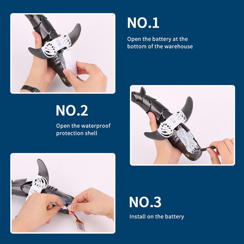 Mini Rc Haai Grappige Haai Speelgoed Elektrische Waterdichte 2.4G Hoogfrequente Afstandsbediening Model Voor Kinderen Rc Haaien dieren
