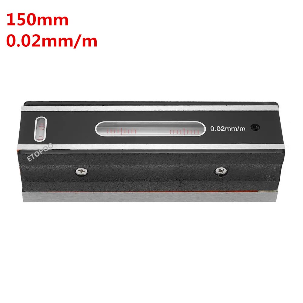 150mm 200mm Measurement Leveler High Precisio 0.02 / 0.05mm Level Graduation Bar Accuracy Graduated Bubble Vials Horizontal Bar: 150mm 0.02 A