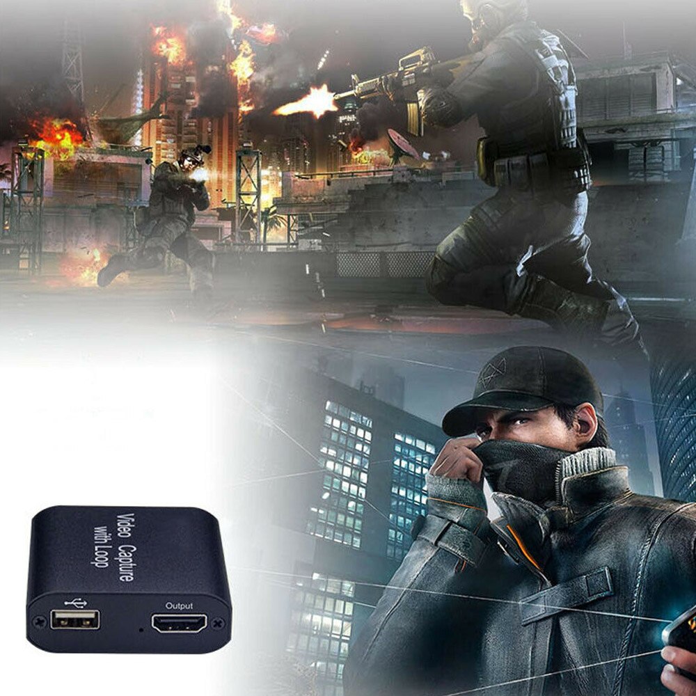 HDMI Video Capture Card Screen Record USB 2.0 1080P Game Capture Streamer Device Conference SP99
