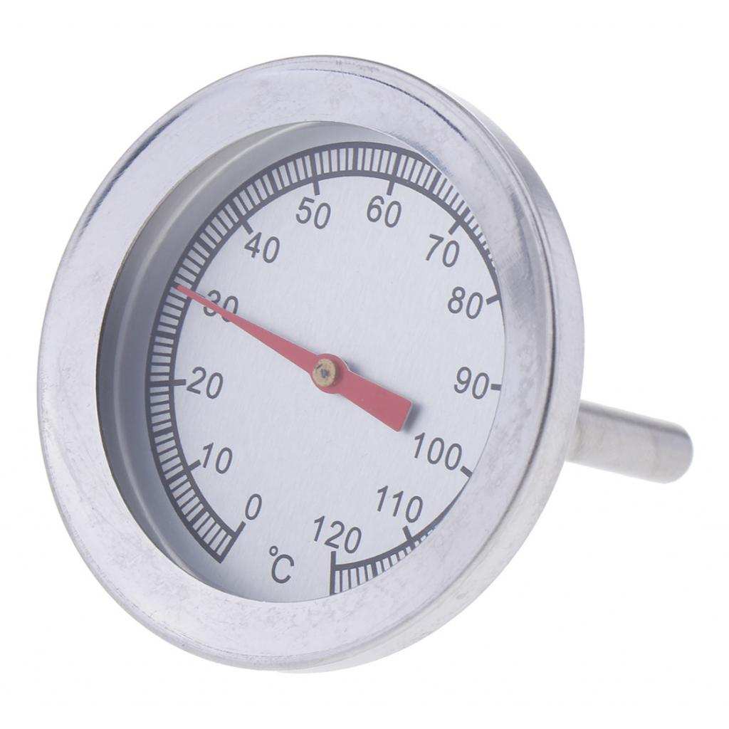 STAINLESS STEEL BBQ CHARCOAL GRILL PIT WOOD SMOKER TEMP GAUGE THERMOMETER 0-120℃