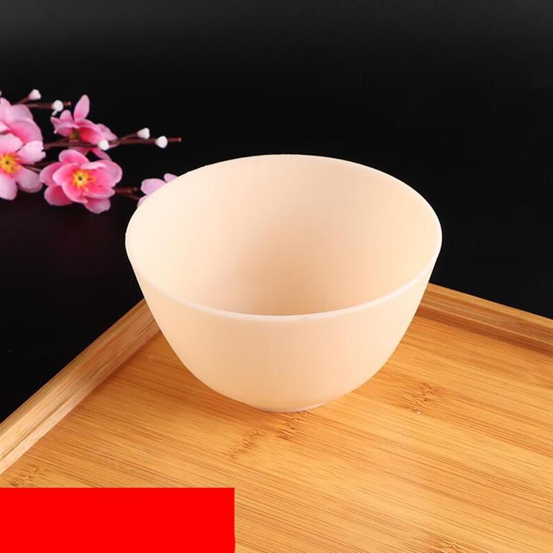 12,5 X8cm/10,5 X7cm/8X5cm Geruchlos Anti-Tropfen Silikon Schüssel Gesichts Maske Mischen Vorbereitung Sauerei Salz Soße zucker Butter Dressing Schüssel: Gelb / 8X5cm