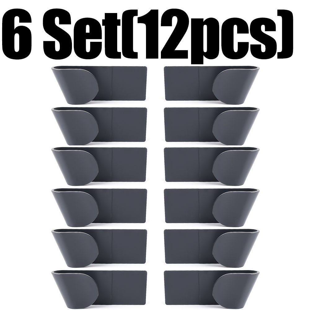 12-2x Pot Lid Organizer for Cabinet Door Adjustable in-Cupboard Pot and Pan Lid Holders for Home Wall Mount Pot Cover Organizer