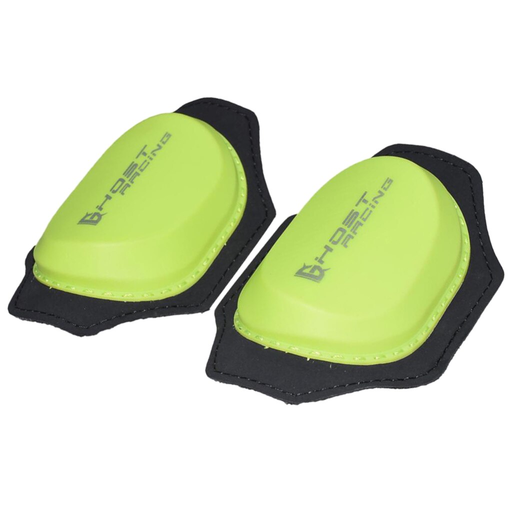 Groene motorfiets sport kniebeschermers knie sliders pads voor rijden skaten snowboards
