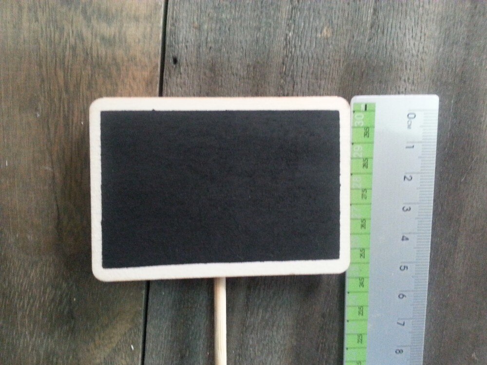 Gemengde vorm zwart bord voor bloempot in de tuin, naambord, prijsbord, idee voor tuin en feest: Alleen rechthoekige vorm