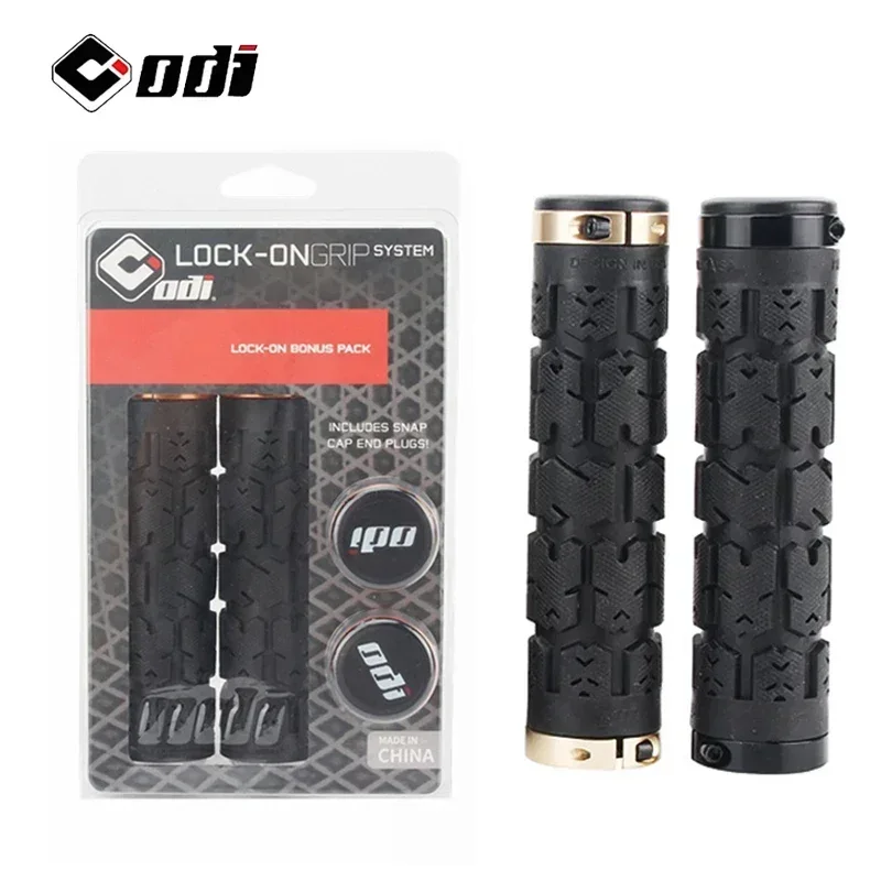 2 STUKS TPR Vergrendeling Stuur Mountainbike Handvatten Mtb Grips Comfortabele Rubber Vergrendeling Mtb Fiets Handvatten(Oranje