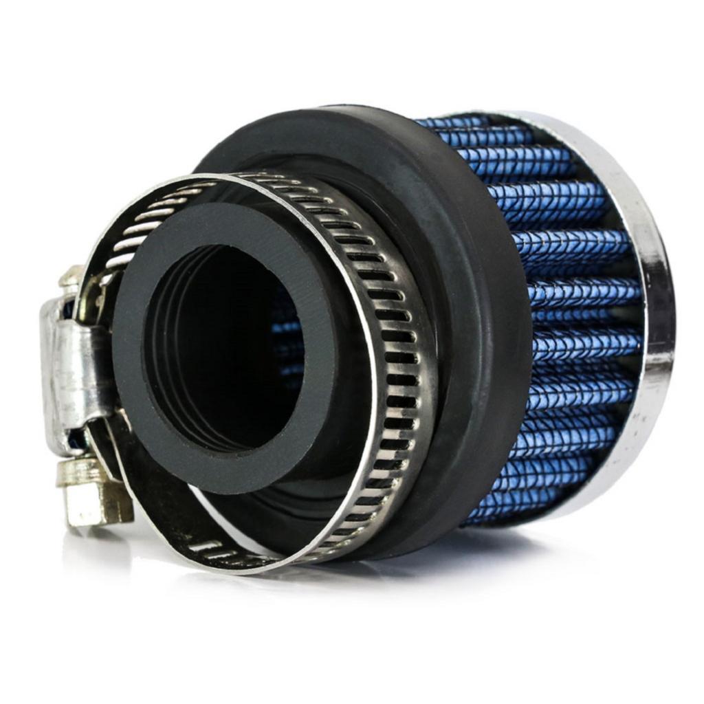 Blue 25mm Universal Car Vehicle Intake Air Filter Auto Parts