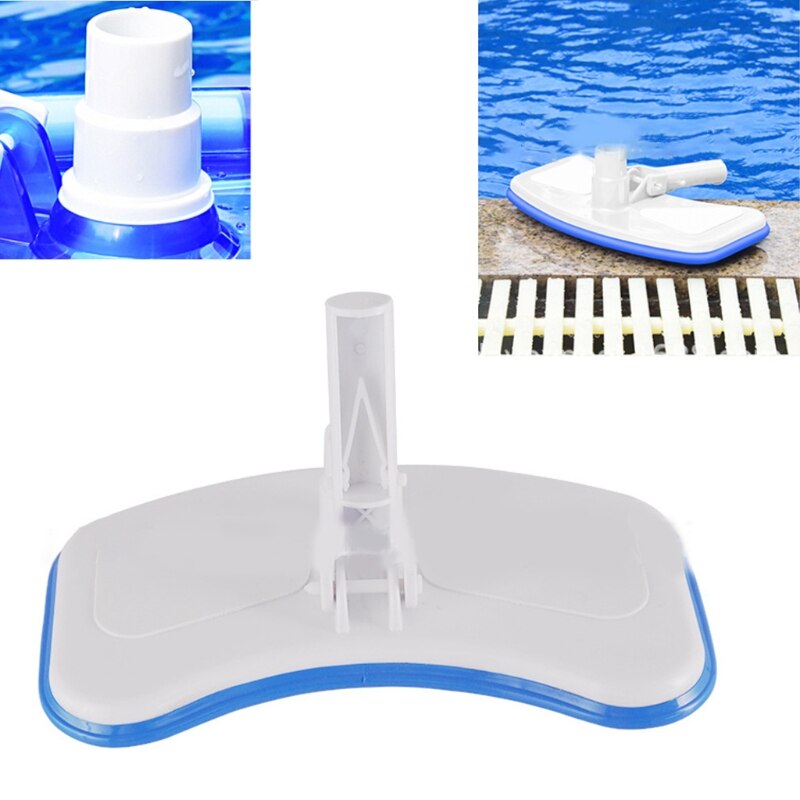 Ventouse de nettoyage de piscine bleu blanc 30.5x15cm, pour le nettoyage de piscines enterrées et hors sol