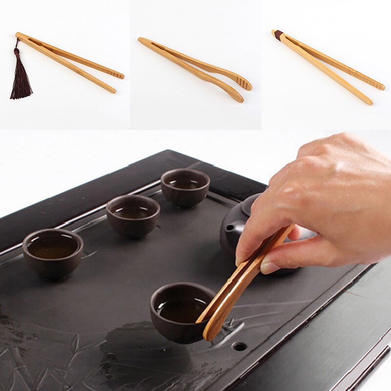 Pince à thé en bois, 1 pièce, pour salade de bambou, sucre, Toast