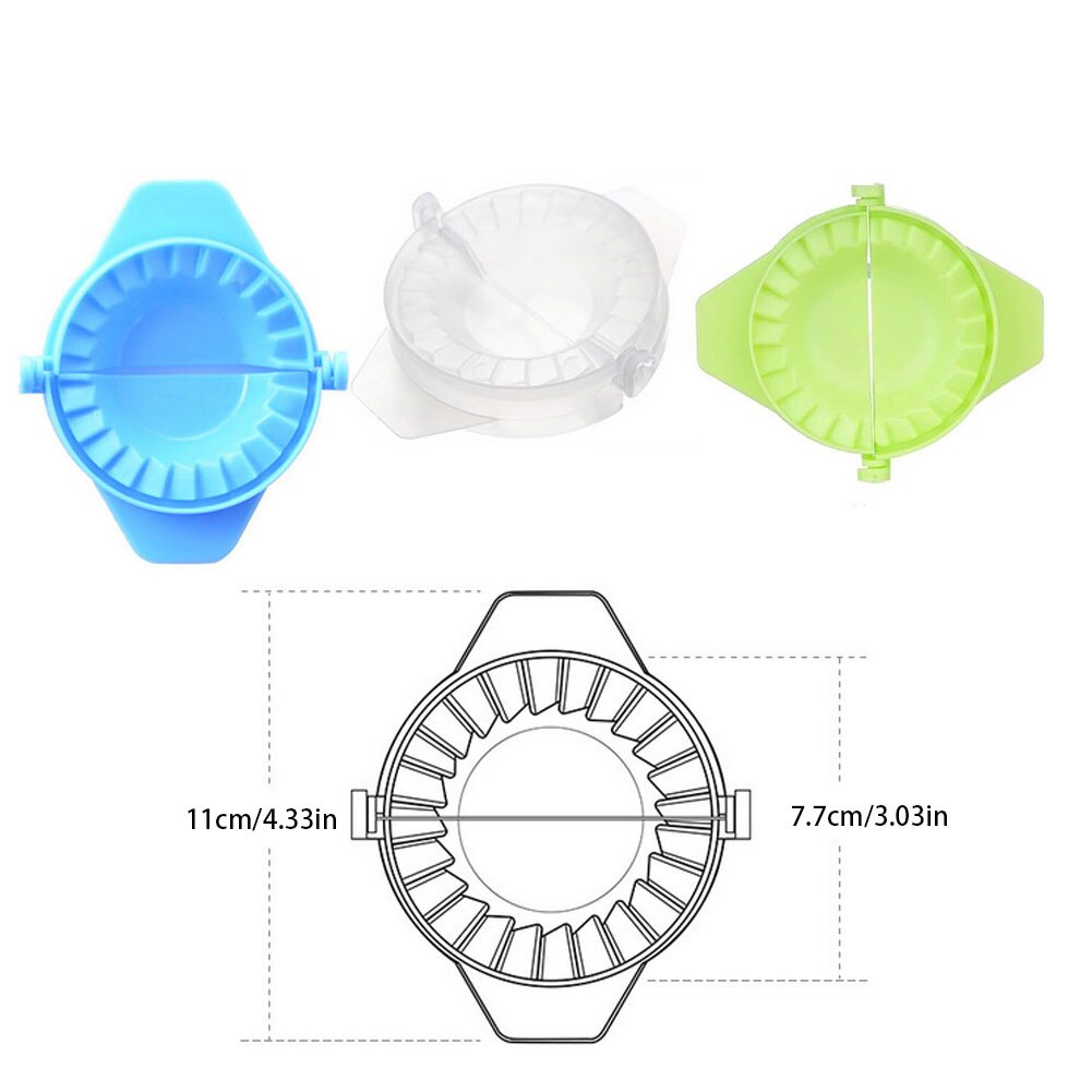 Máquina de bolas de masa hervidas para cocina, utensilios de cocina para pastelería, paquete Manual de plástico, fabricante de dumplings, 3 piezas