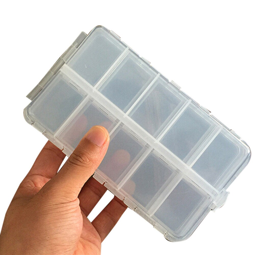 20 Compartments Fishing Tackle Box Bait Organizer Box Fishing Lures Case Tackle Storage Fisher Gear Bulk Storage Boxes