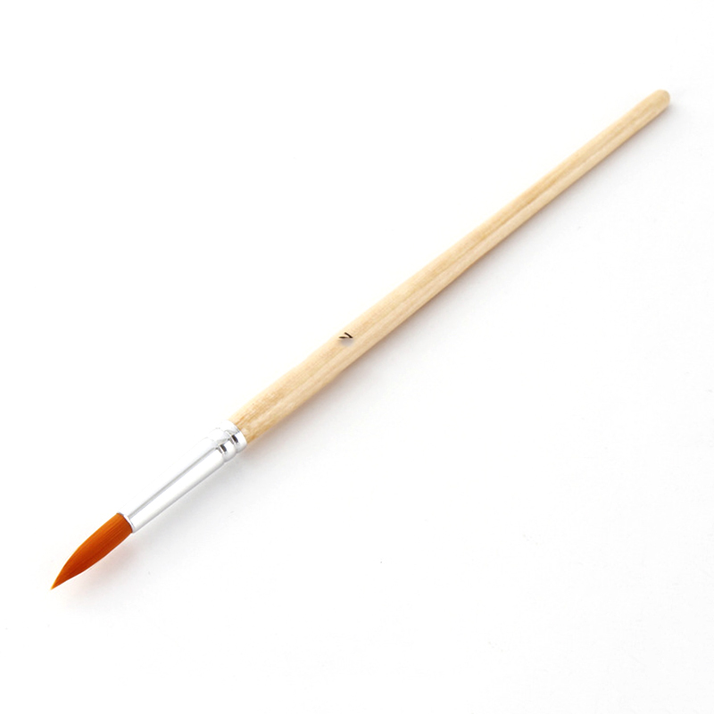 Juego de pinceles de nailon para pintura al óleo, 12 unidades por lote, con diferentes tamaños, color Log-color, para acuarela, dibujo Acrílico
