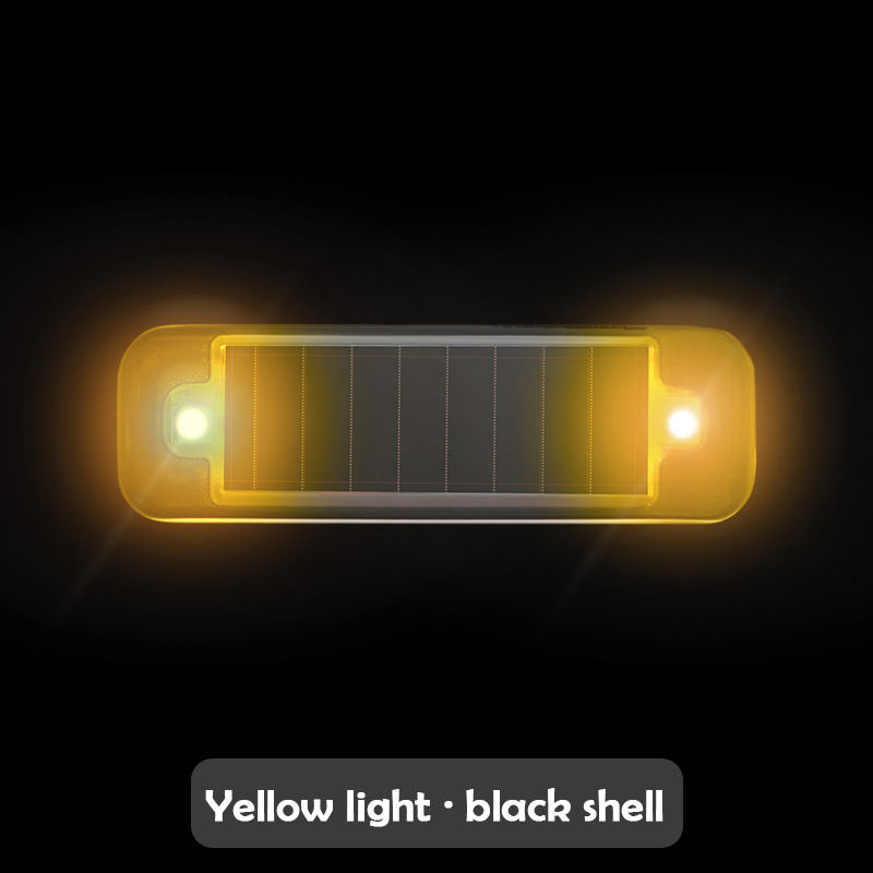 Mini led-autolampje op zonne-energie, waarschuwingslampje voor 's nachts, gesimuleerd alarm, draadloos antidiefstalwaarschuwingslampje, knipperend nep-alarmlampje: Wit