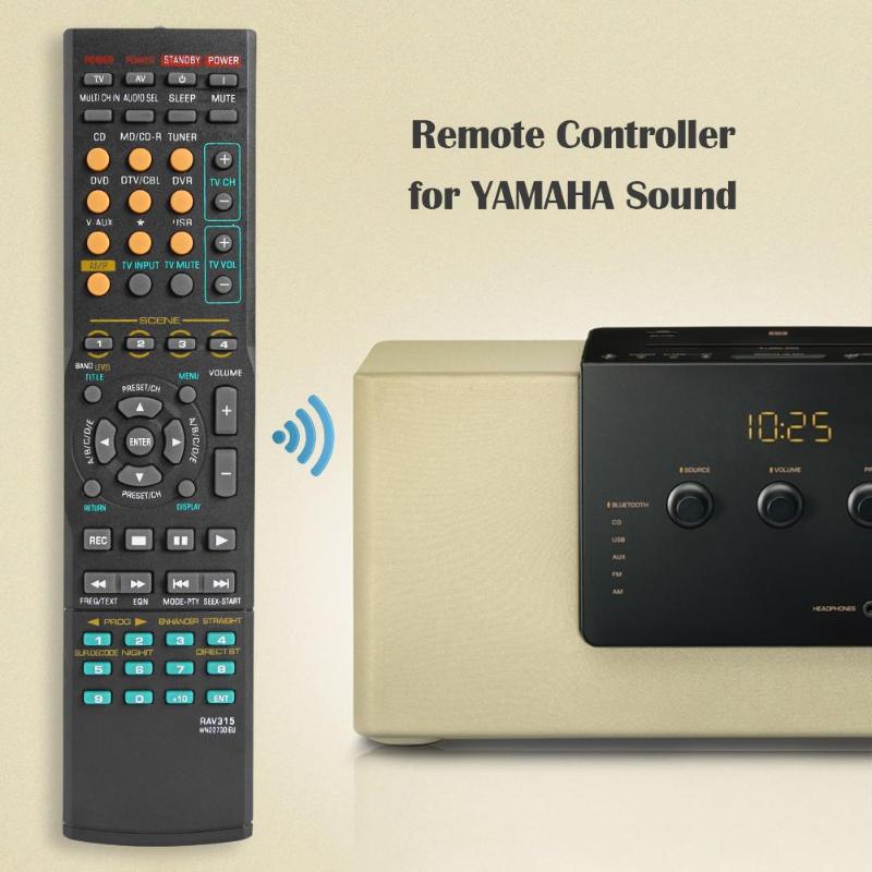 Black Universal Replacement Remote Control for Yamaha RAV315 RX-V363 RX-V463 Compatible with RX-V650.RX-V459 .RX-V561