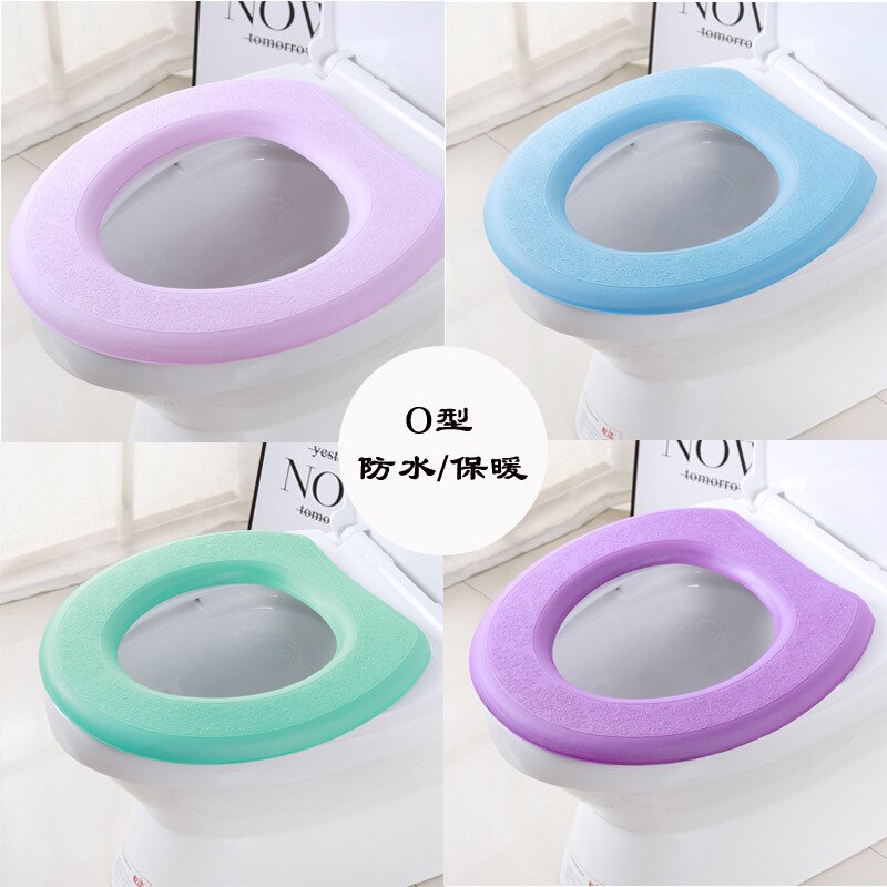 EVA Bathroom Toilet Seat Closetool Washable Soft Winter Mat Pad Toilet seat Bidet Covers