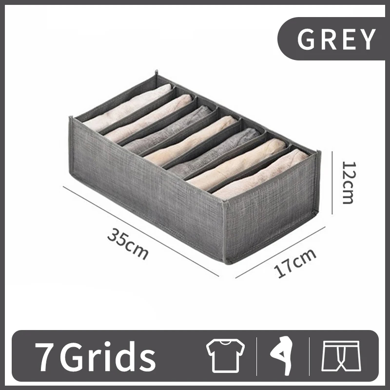 underwear storage box underwear folding cabinet clothes organizer bedroom socks pants drawer organizer: Clear