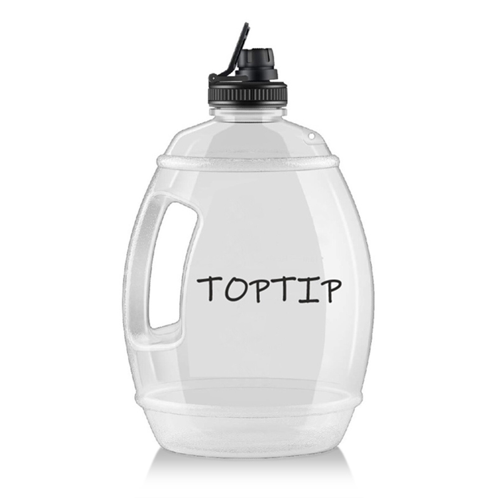 1 Gallon Sports Water Bottle with Time Marker Drinking Kettle Fitness Sport Bottle Water Jug Camping Office School Gym Workout: Transparent