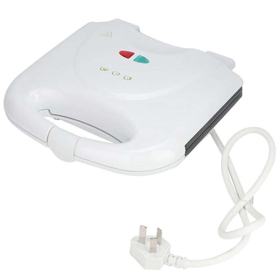 Elektrisk sandwichmaskine grill panini non-stick pande vaffel brødrister kage morgenmadsmaskine grill steak stegeovn 750w 220v