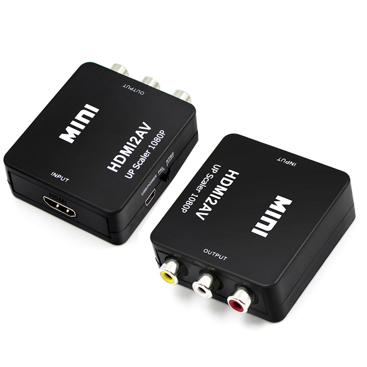 Hdmi Naar Av Scaler Converter Box Hd Video Composiet Adapter Hdmi Naar Rca Av/Cvsb L/R Video