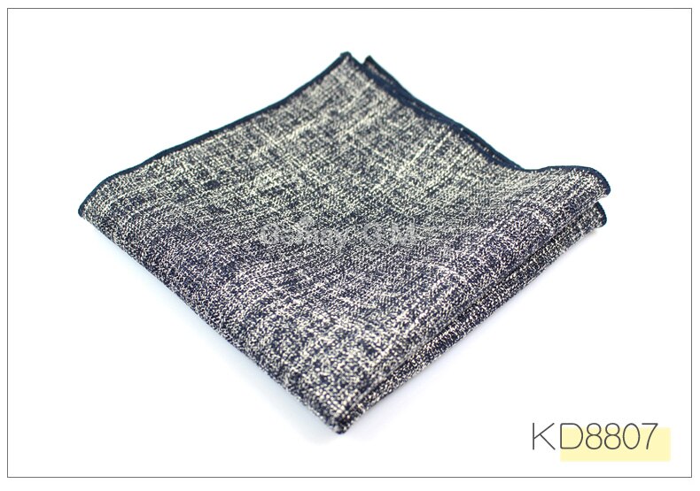 Heren katoenen zakdoeken geweven effen zakdoek heren zakelijk casual pochet zakdoek bruiloft zakdoeken: Kd8807