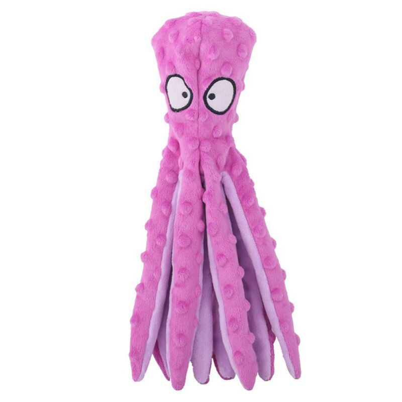 Peluche pieuvre douce pour chien, jouet à mâcher interactif en polaire pour grand chien: JL1509P