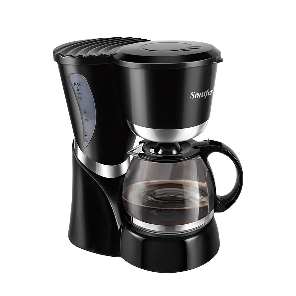 Elektrisk dryp kaffemaskine 800w husholdnings kaffemaskine 15 kop te kaffekande mælk kaffemaskine til 220v sonifer: Sf3532 / Eu