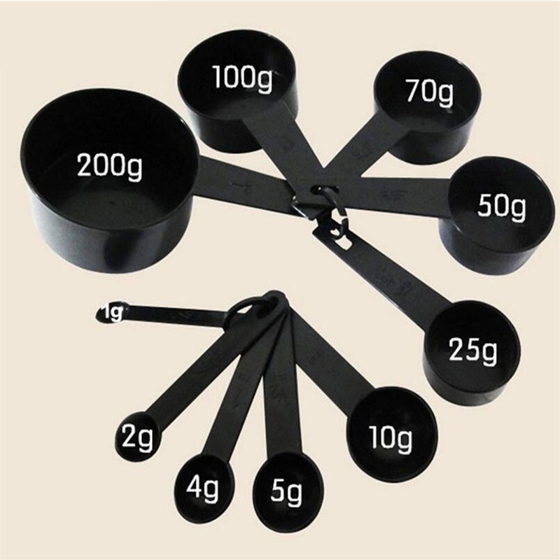 5/10pcs Kitchen Measuring Tool Measuring Cup and Spoons Plastic Teaspoon Coffee Sugar Scoop Cake Baking Flour Measuring Cups