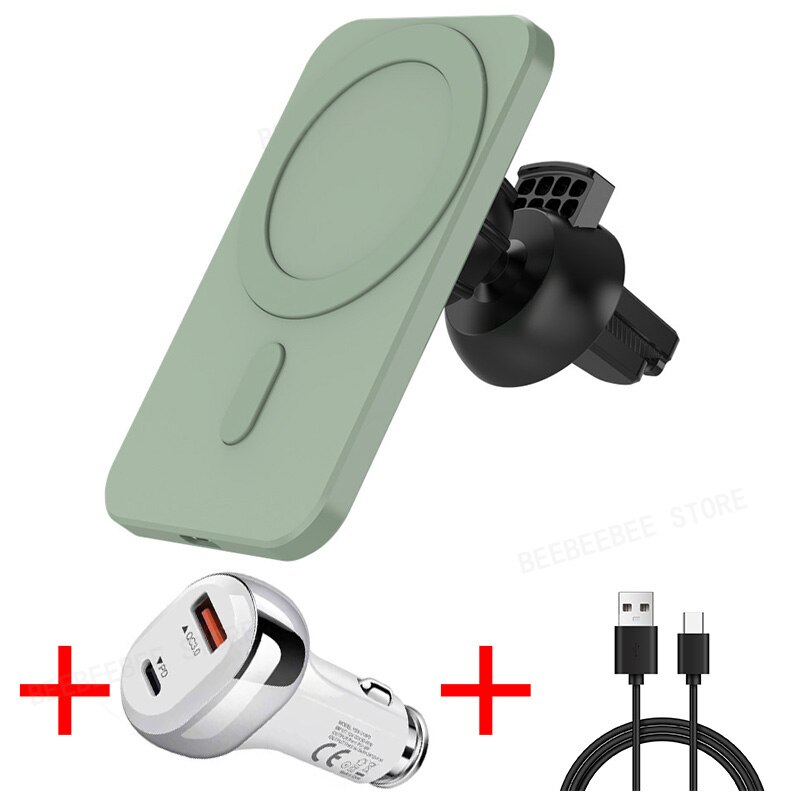 15W Auto Drahtlose Ladegeräte Für iPhone 12 Pro Max Mini Montieren Drahtlose Schnelle Magnetic Charging Drahtlose Ladegerät Auto Telefon halter: 010