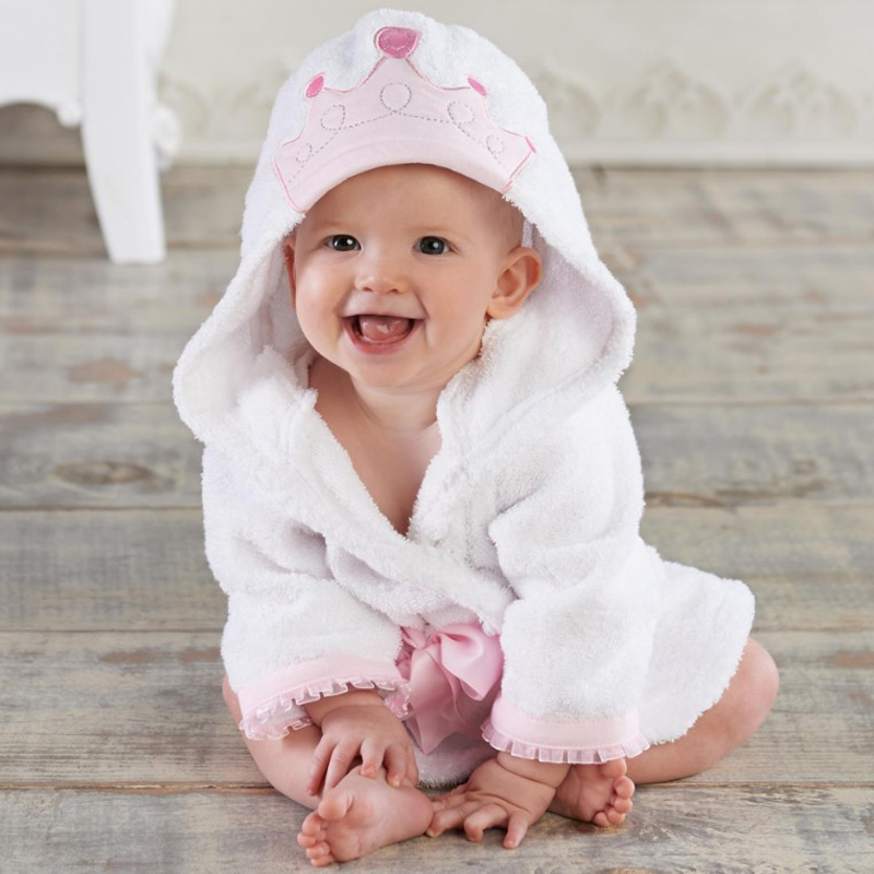 Newborn Photography Props Cute Animal Modeling Baby Bath Towel Baby Bathrobe Pure Cotton Baby Nightgown Bathrobes Clothes