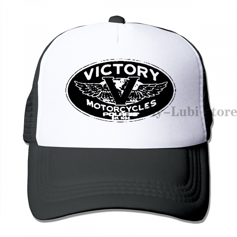 Victory Motorcycles Polaris Baseball cap men women Trucker Hats adjustable cap: 3-Black