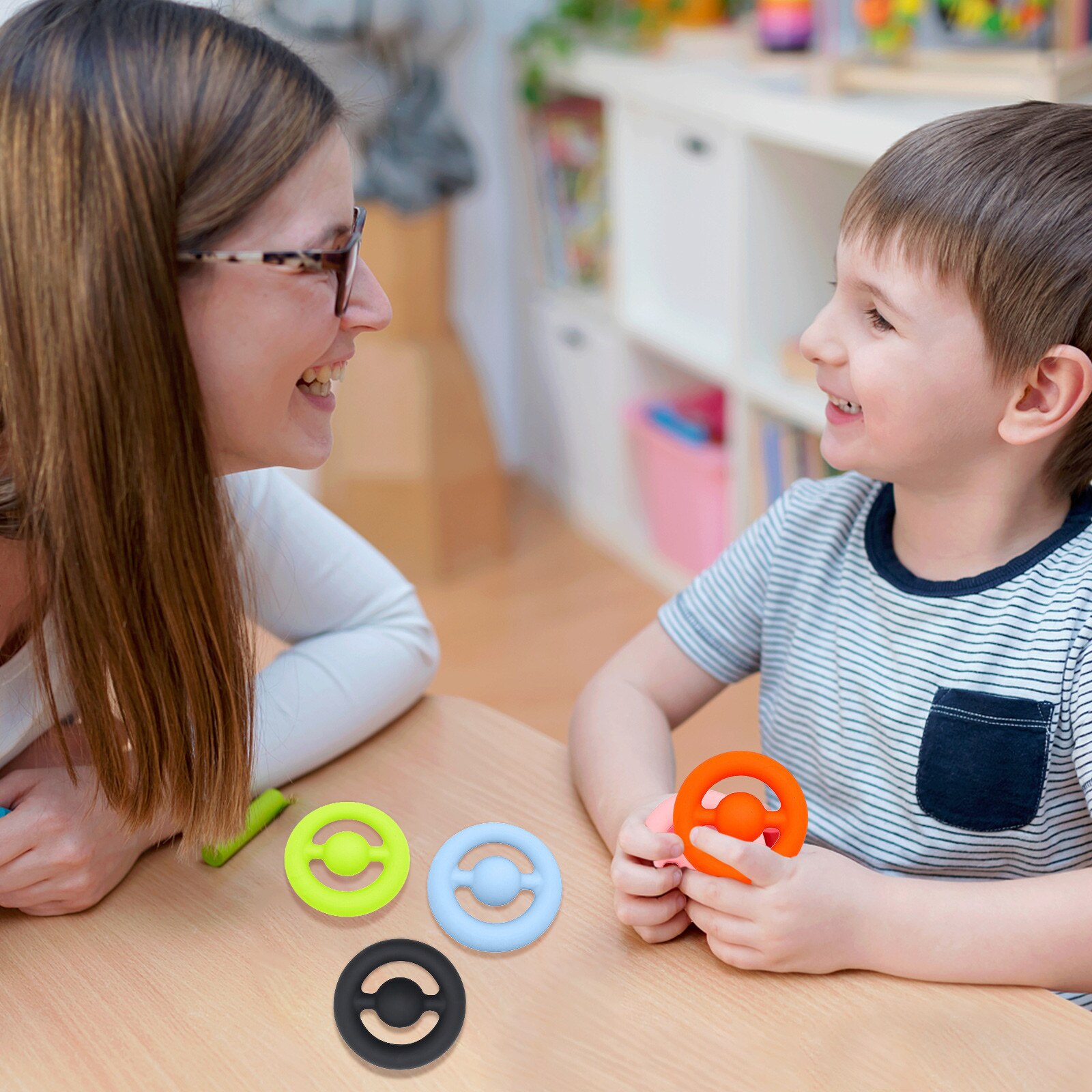 Squeeze Snap Toys Anxiety Snapperz Fidget Toy Autism Special Needs Stress Reliever Toys Extrusion Sensory Toy Антистресс